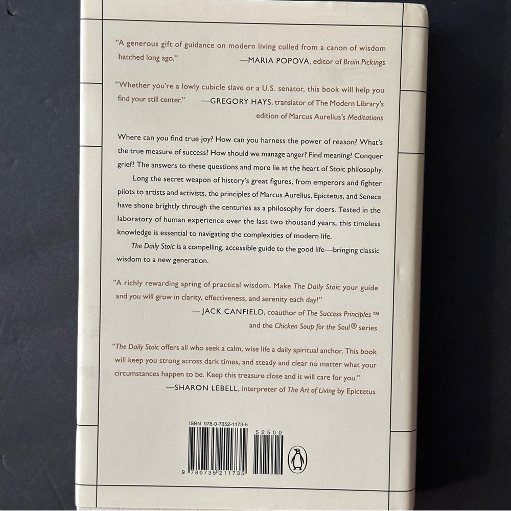 The Daily Stoic by Ryan Holiday | Self-Help, Philosophy | Hardcover Book - Picture 2 of 11